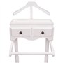 vidaXL Bois Portant à Vêtements avec Armoire Stockage Costume Robe Chambre