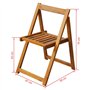 vidaXL Lot de 2 chaises de Jardin Pliantes en Bois d'acacia