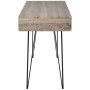 vidaXL Bureau avec 2 Compartiments Gris Table d‘Ordinateur Table de Travail