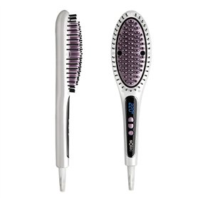 Solac - Brosse à lisser électrique ionique Expert | Température réglable jusqu'à 220°C | Brosse à technologie ionique | Revêteme