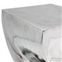 vidaXL Table auxiliaire / Tabouret Forme torsadée Aluminium Argenté