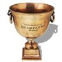 vidaXL Refroidisseur à Champagne Bière pour Fête Coupe de trophée Cuivre Marron