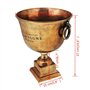 vidaXL Refroidisseur à Champagne Bière pour Fête Coupe de trophée Cuivre Marron