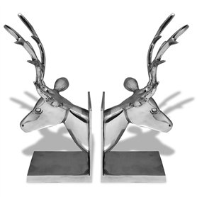 vidaXL 2x Serre-livres Cerf Porte-livre Support de Stockage Bureau Salon