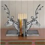 vidaXL 2x Serre-livres Cerf Porte-livre Support de Stockage Bureau Salon