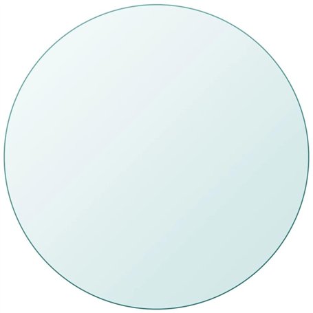 vidaXL Dessus de Table Ronde Verre Trempé 900 mm Plateau de Table Meuble