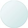 vidaXL Dessus de Table Ronde Verre Trempé 300 mm Plateau de Table Meuble