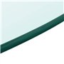 vidaXL Dessus de Table Ronde Verre Trempé 300 mm Plateau de Table Meuble