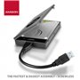 AXAGON ADSA-1S6 Boîtier Externe USB 3.0 pour Disque Dur SATA I/II/III 6G UASP, SSD, HDD