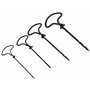 Tivoly 11100722345 Vrilles à bois, Noir, Set de 4 Pièces