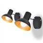 vidaXL 2x Lampes Murales pour 2 Ampoules Applique Luminaire Eclairage Salon