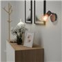 vidaXL 2x Lampe Murale 2 E14 Noir Cuivre Applique Murale Luminaire Éclairage