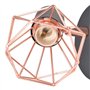 vidaXL 2x Lampe Murale 2 E14 Noir Cuivre Applique Murale Luminaire Éclairage