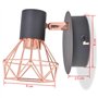 vidaXL 2x Lampe Murale avec 2 Ampoules LED à Incandescence 8 W Applique