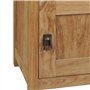 vidaXL Teck Massif Table de Chevet Armoire Latérale Table d'Appoint Table Nuit