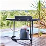 Forge Adour Plancha gaz 5000w plaque fonte émaillé 57.5x37.9cm baseg60a, Noir