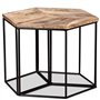 vidaXL Table Basse Table d'Appoint Table de Chevet Canapé Salon Salle de Séjour Maison Intérieur 56x48x40 cm Bois de Manguier Ma