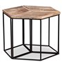 vidaXL Table Basse Table d'Appoint Table de Chevet Canapé Salon Salle de Séjour Maison Intérieur 56x48x40 cm Bois de Manguier Ma