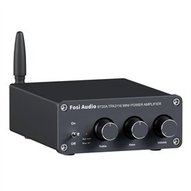 Fosi Audio BT20A Amplificateur Audio Bluetooth, 100W x2 Ampli HiFi Stéréo 2 Canaux, Classe D Ampli TPA3116 Intégré Ampli de Puis