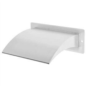 vidaXL Fontaine d'Etang Fontaine de Piscine Cascade de Bassin Fontaine de Bassin Jardin Patio Extérieur Acier Inoxydable 30x9x26