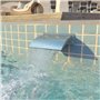 vidaXL Fontaine d'Etang Fontaine de Piscine Cascade de Bassin Fontaine de Bassin Jardin Patio Extérieur Acier Inoxydable 30x9x26