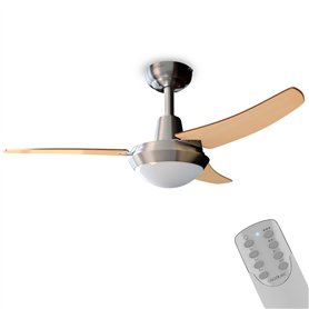 Cecotec Ventilateur de Plafond EnergySilence Aero 480. Diamètre de 106 cm, 3 Pales Réversibles, 3 Vitesses, 65 W.