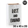 BigBuy Home Sac en Papier Moyen Oh My Home (30 x 45 x 20 cm), Multicolore, Taille Unique