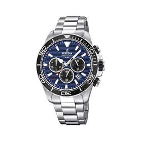 Festina Hommes Analogique-Numérique Quartz Montre avec Bracelet en Acier Inoxydable