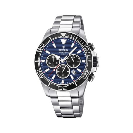 Festina Hommes Analogique-Numérique Quartz Montre avec Bracelet en Acier Inoxydable
