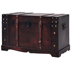 vidaXL Coffre Vintage de Rangement, Boîte de Stockage, Coffre à Trésors, Meuble de Chambre à Coucher Salon Salle de Séjour Intér