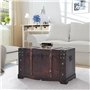 vidaXL Coffre Vintage de Rangement, Boîte de Stockage, Coffre à Trésors, Meuble de Chambre à Coucher Salon Salle de Séjour Intér