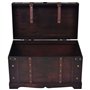 vidaXL Coffre Vintage de Rangement, Boîte de Stockage, Coffre à Trésors, Meuble de Chambre à Coucher Salon Salle de Séjour Intér
