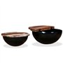 vidaXL Tables Basses 2 pcs Table d'Appoint Table de Canapé Salon Salle de Séjour Maison Intérieur Bois de Récupération Massif No