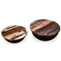 vidaXL Tables Basses 2 pcs Table d'Appoint Table de Canapé Salon Salle de Séjour Maison Intérieur Bois de Récupération Massif No