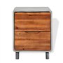 vidaX Table de Chevet 40x30x50 cm Table de Nuit Chambre Bois d'Acacia Massif