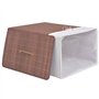 vidaXL Panier à Linge Panier de Rangement Corbeille à Linge Panier de Stockage Salle de Bain Maison Intérieur Rectangulaire Bamb