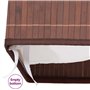 vidaXL Panier à Linge Panier de Rangement Corbeille à Linge Panier de Stockage Salle de Bain Maison Intérieur Rectangulaire Bamb