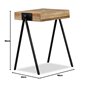 vidaXL Table d'Appoint Table Basse Table de Canapé Meuble de Salon Table de Salle de Séjour Maison Intérieur Teck Massif de Récu