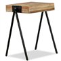 vidaXL Table d'Appoint Table Basse Table de Canapé Meuble de Salon Table de Salle de Séjour Maison Intérieur Teck Massif de Récu