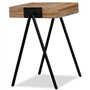 vidaXL Table d'Appoint Table Basse Table de Canapé Meuble de Salon Table de Salle de Séjour Maison Intérieur Teck Massif de Récu