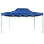 vidaXL Chapiteau Rétractable Tonnelle Pavillon Pliable de Jardin 3x4,5 m Bleu