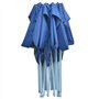 vidaXL Chapiteau Rétractable Tonnelle Pavillon Pliable de Jardin 3x4,5 m Bleu