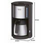 Krups KM305D10 ProAroma Cafetière Isotherme Noir/Inox