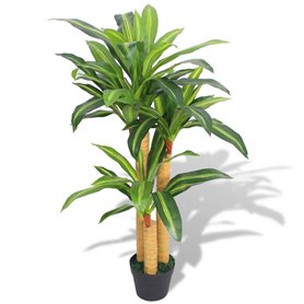 vidaXL Plante Artificielle Pot Dracaena Vert Décoration Maison Bureau Jardin