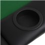vidaXL Table de Poker Pliable pour 9 Joueurs 3 Plis Ovale Vert Table Casino