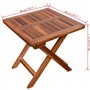 vidaXL Ensemble de Chaise Longue et Table Jardin 2 pcs Bois d'Acacia Marron