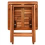 vidaXL Ensemble de Chaise Longue et Table Jardin 2 pcs Bois d'Acacia Marron
