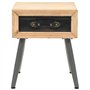 vidaXL Table de Chevet Bois de Sapin Massif 43x38x50 cm Décor Chambre Maison