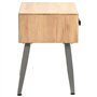 vidaXL Table de Chevet Bois de Sapin Massif 43x38x50 cm Décor Chambre Maison