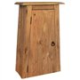 vidaXL Armoire Latérale de Salle de Bain, Meuble de Rangement avec Étagère, Organisateur Chambre à Coucher Salon Intérieur, Pin 